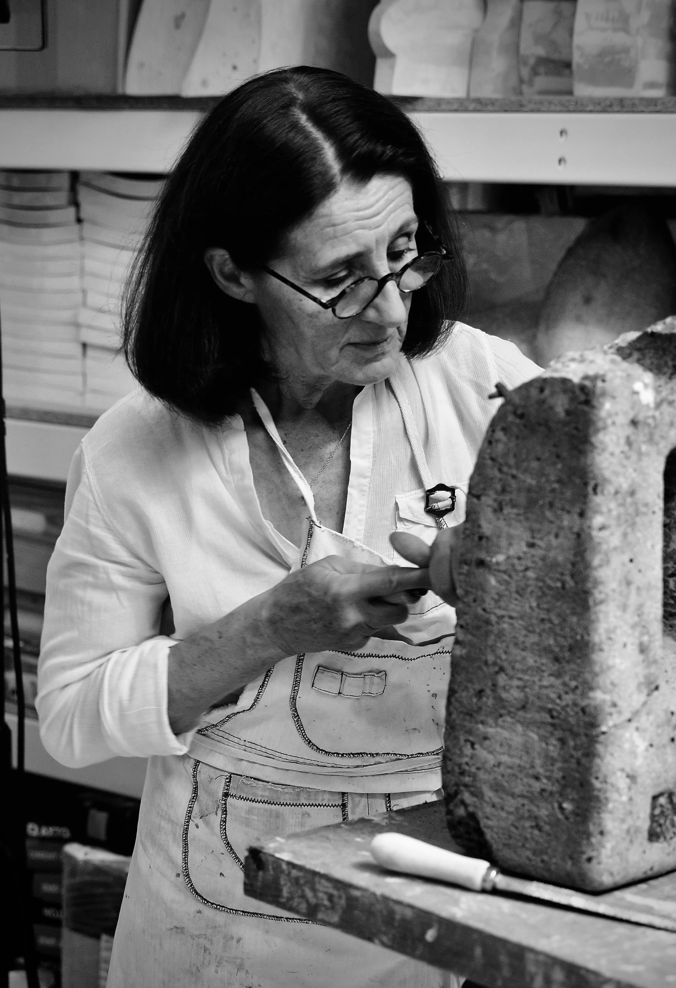 Elisabeth Raphael, her studio and her home, between Paris and Jerusalem (20/33)
